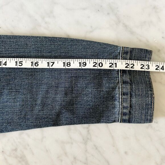 Levi's Jean Jacket Blue Denim Trucker's 730S Levi Strauss - Women's Size L - Picture 8 of 9